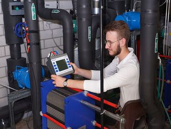 Ultraschall-Durchflussmesser im Einsatz