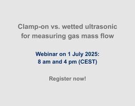 Webinar gas mass flow clamp-on vs. wetted ultrasonic